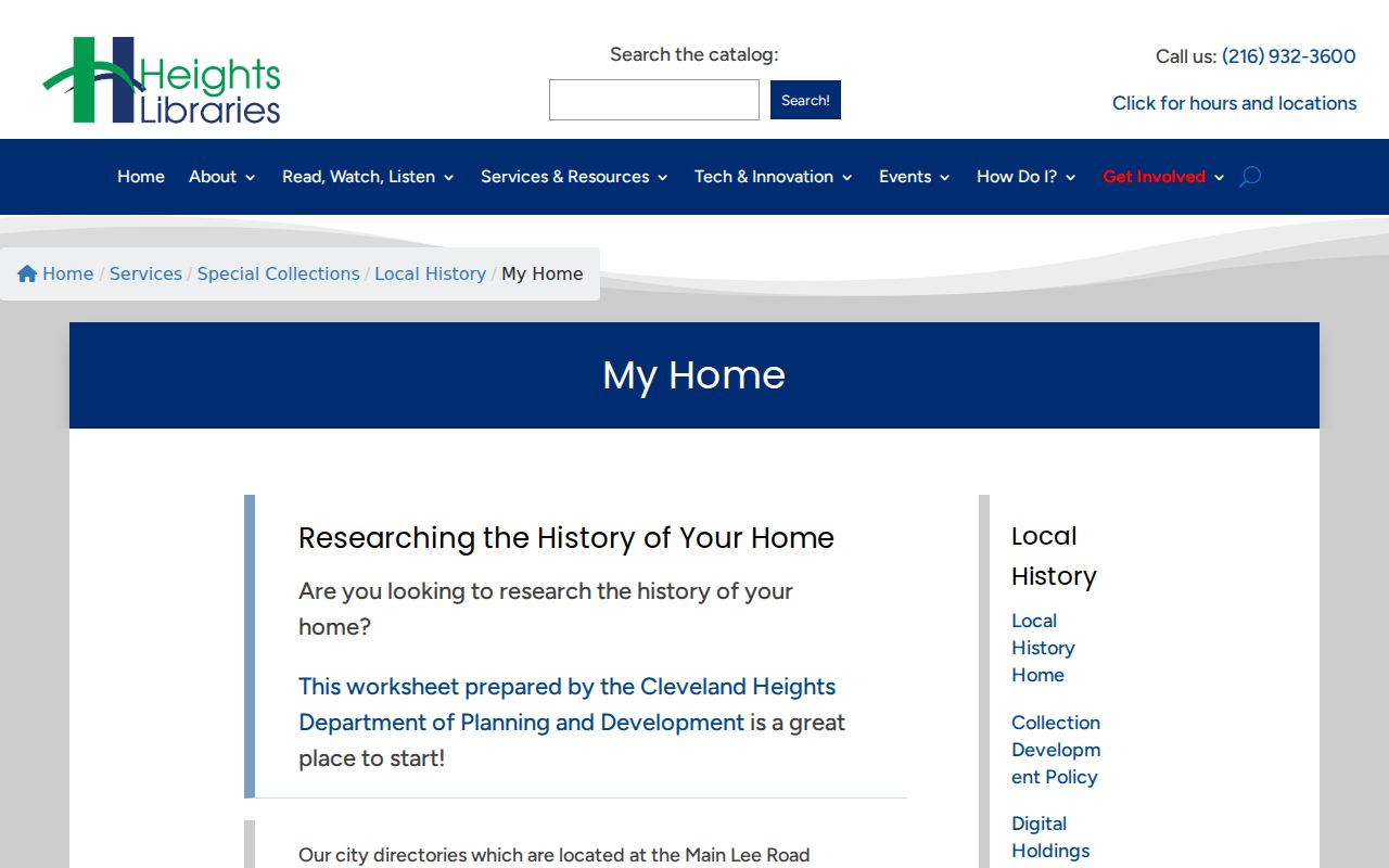 Cleveland Heights previous residents house history guide